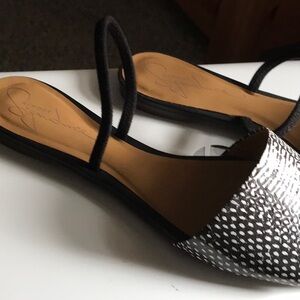 Stylish Black and Silver Women's Sandals